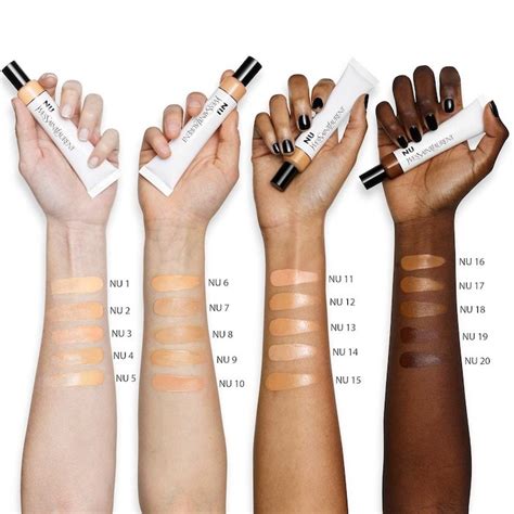 ysl skin tint nu|Nu Skin tinted moisturizer swatches.